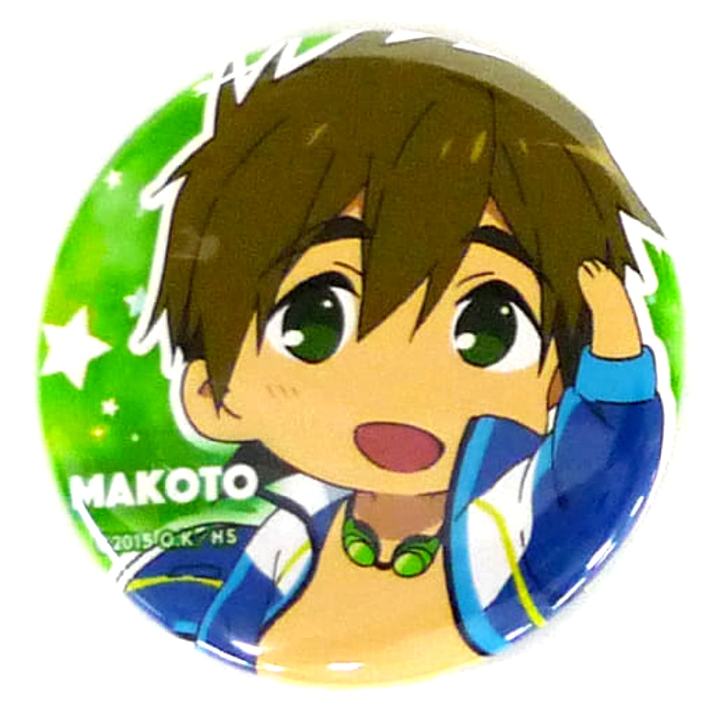 Makoto Tachibana Mini Character Ver. High Speed! Free! Starting Days Button Collection [USED]