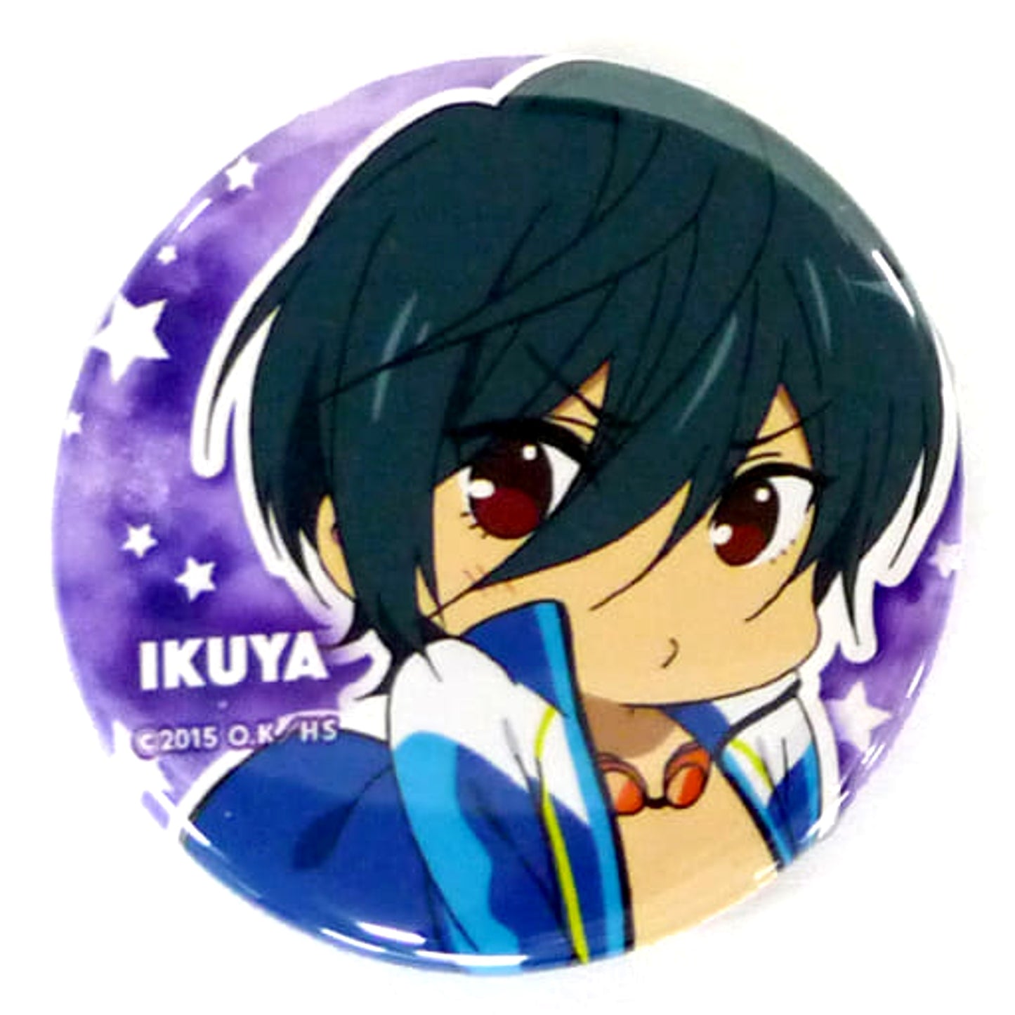 Ikuya Kirishima High Speed! Free! Starting Days Button Collection! Mini Character Ver. [USED]