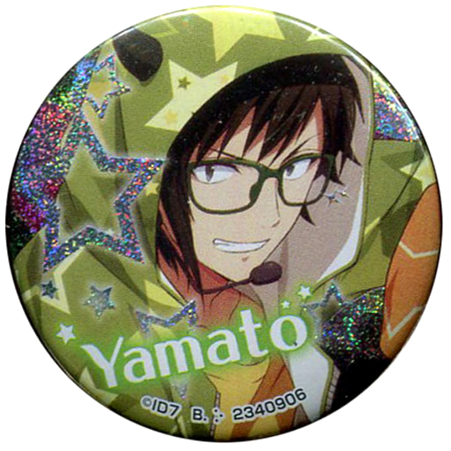 IDOLiSH7 Yamato Nikaido Hologram Can Badge Buttons [USED]