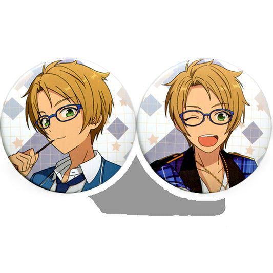 Makoto Yuuki Ensemble Stars! Welcome to Festa Character Badge Collection Ensemble Stars! Anniversary Live Kuji A Prize C Set of 2 Can Badges Can Badge [USED]