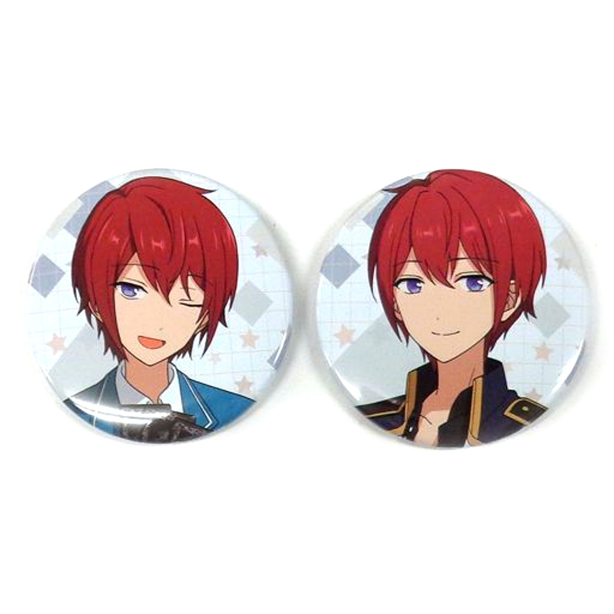 Tsukasa Suou C Prize Ensemble Stars! Button Set of 2 Welcome to Festa Ensemble Stars! Anniversary LIVE Kuji B [USED]