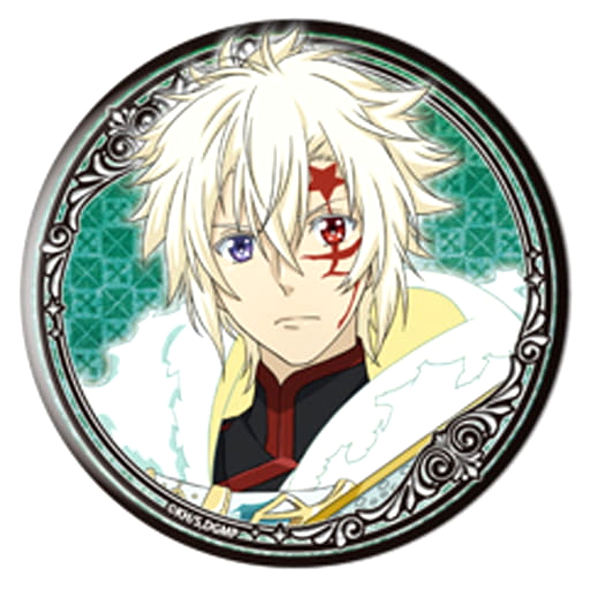 D.Gray-man HALLOW Allen Walker Over Face Big Can Badge Collection Buttons [USED]