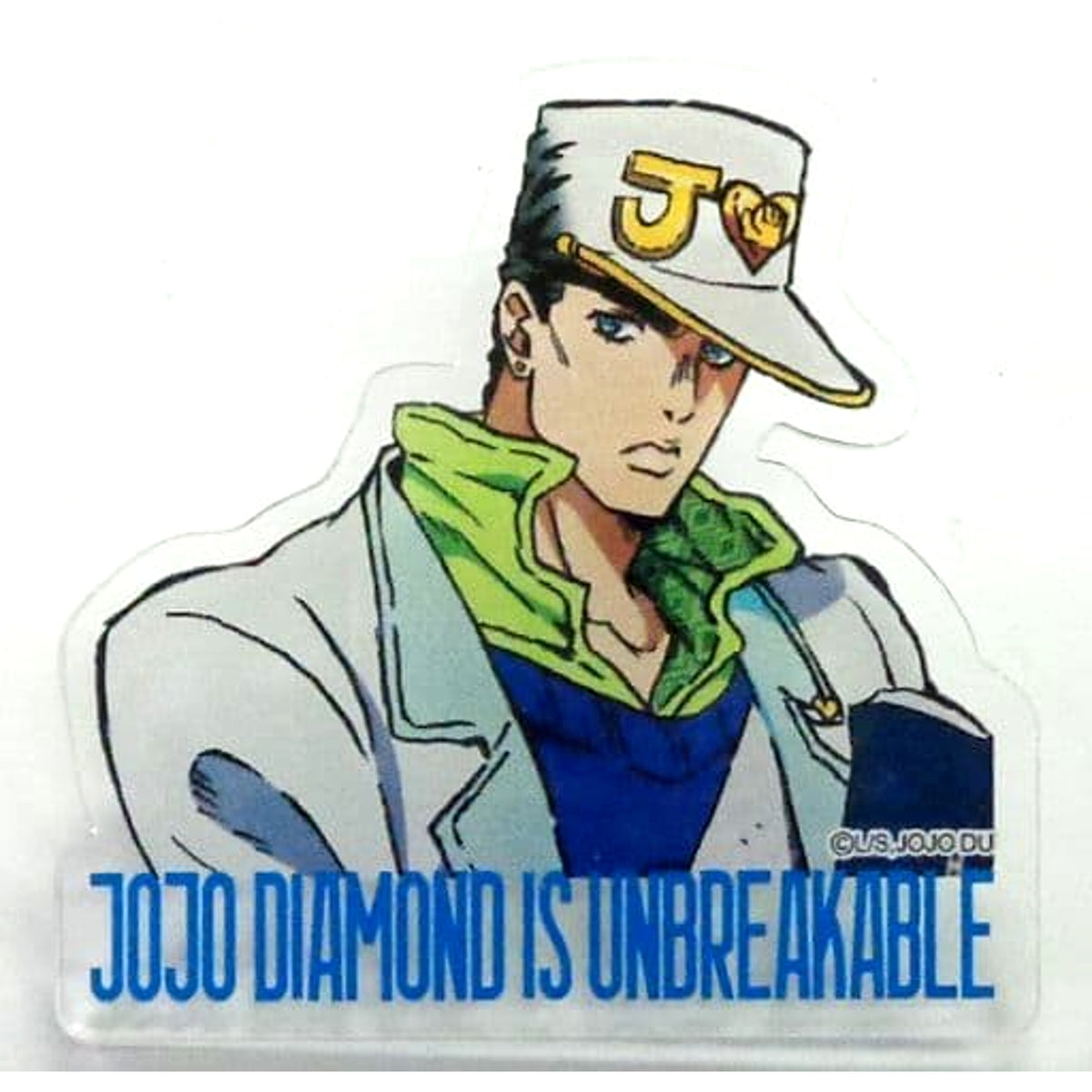 JoJo's Bizarre Adventure Part 4: Diamond is Unbreakable Jotaro Kujo Acrylic Badge J-World Tokyo Limited Yukako Yamagishi Falls in Love. Prize B Buttons [USED]