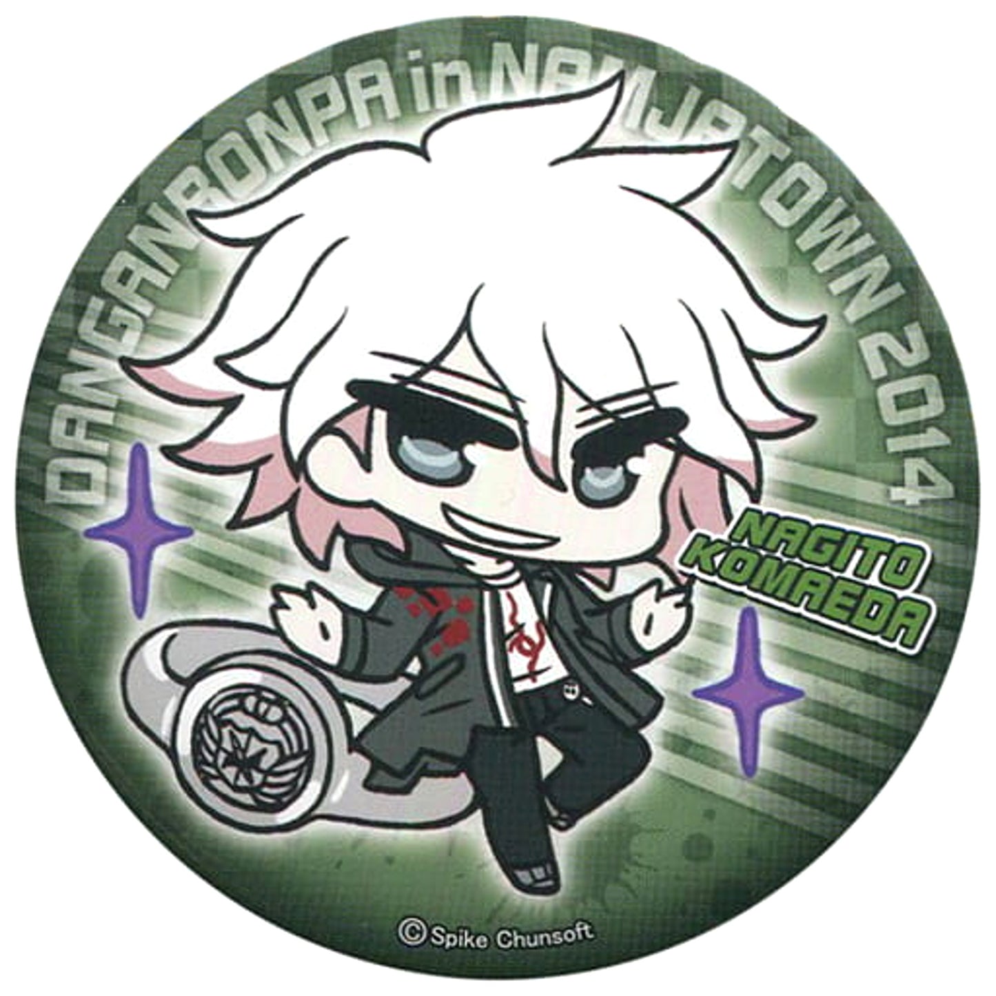 Nagito Komaeda Danganronpa Button in Namja Town 2014 Exclusive Monomono Garapon Monokuma Prize [USED]