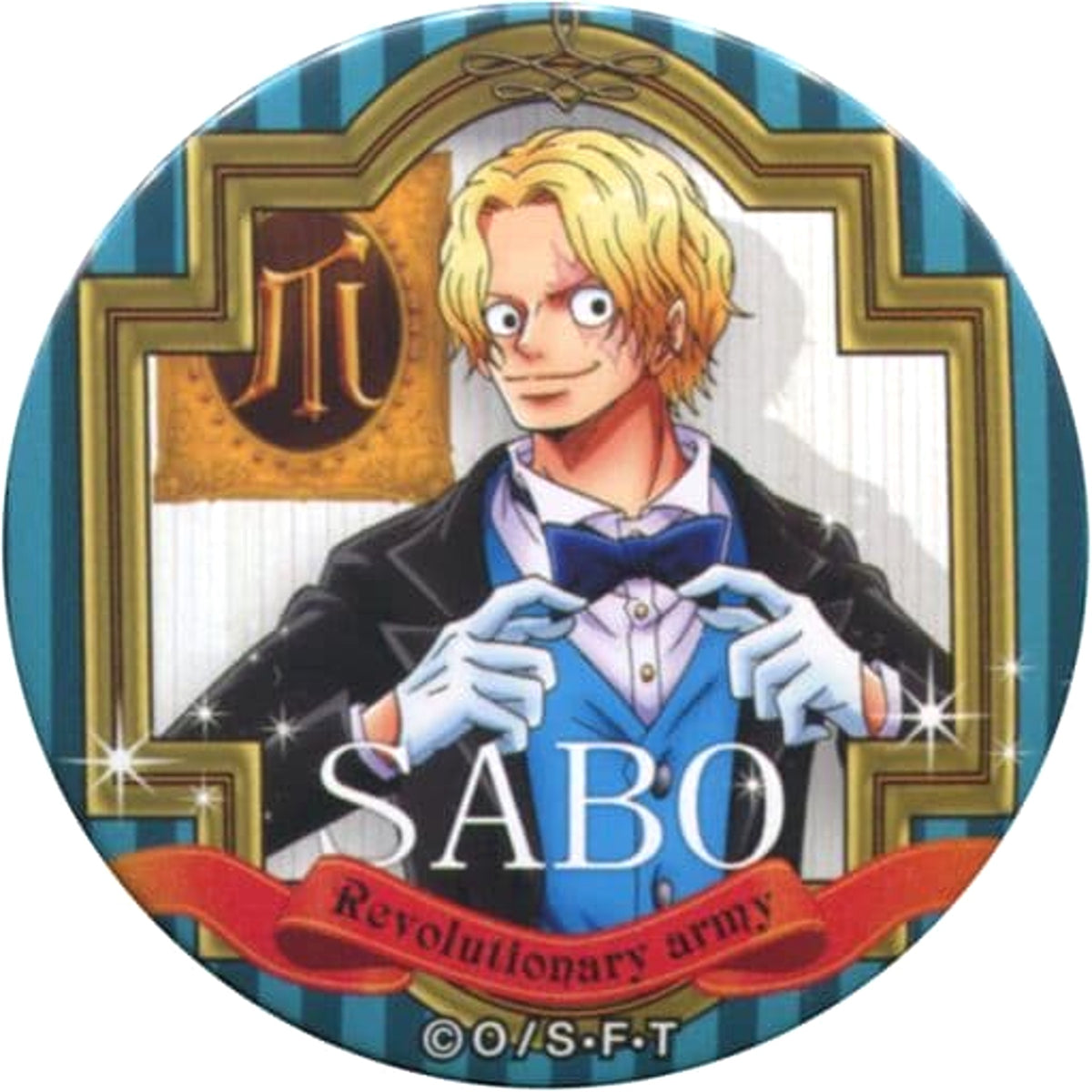 One Piece Sabo Nail Yakara Can Badge Part 9 Party Straw Store Limited Buttons [USED]