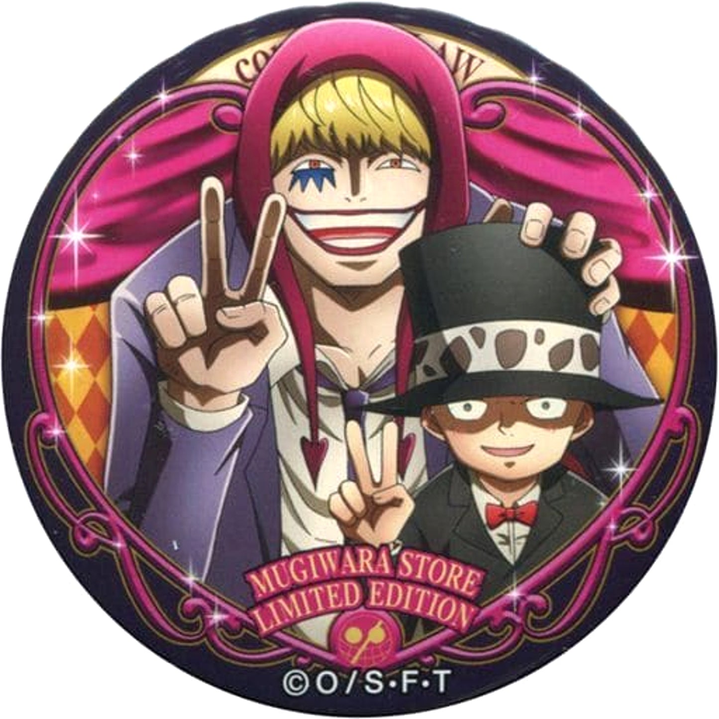 One Piece Corazon Trafalgar Law Yakara Button Part 9 Party Straw Store Limited [USED]