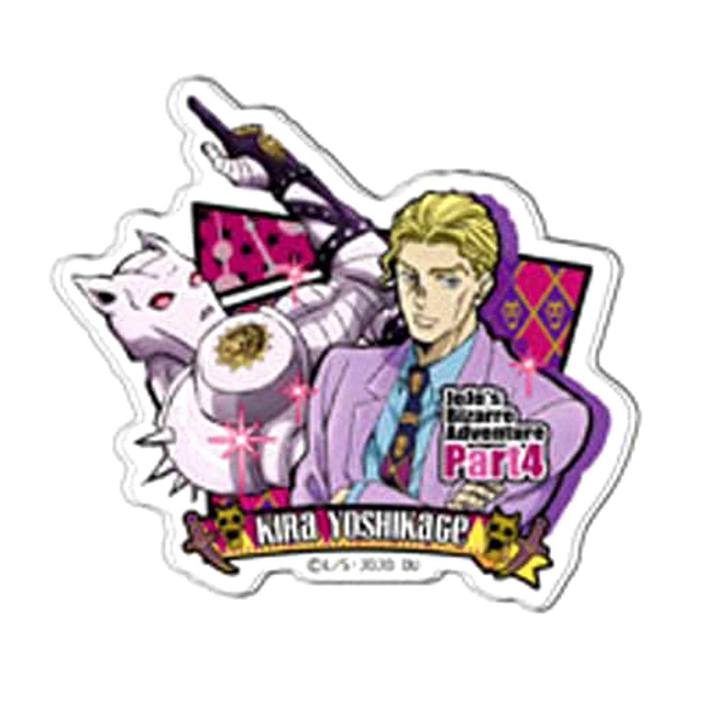 JoJo's Bizarre Adventure Part 4: Diamond is Unbreakable Yoshikage Kira Killer Queen Acrylic Badge Vol.2 Buttons [USED]