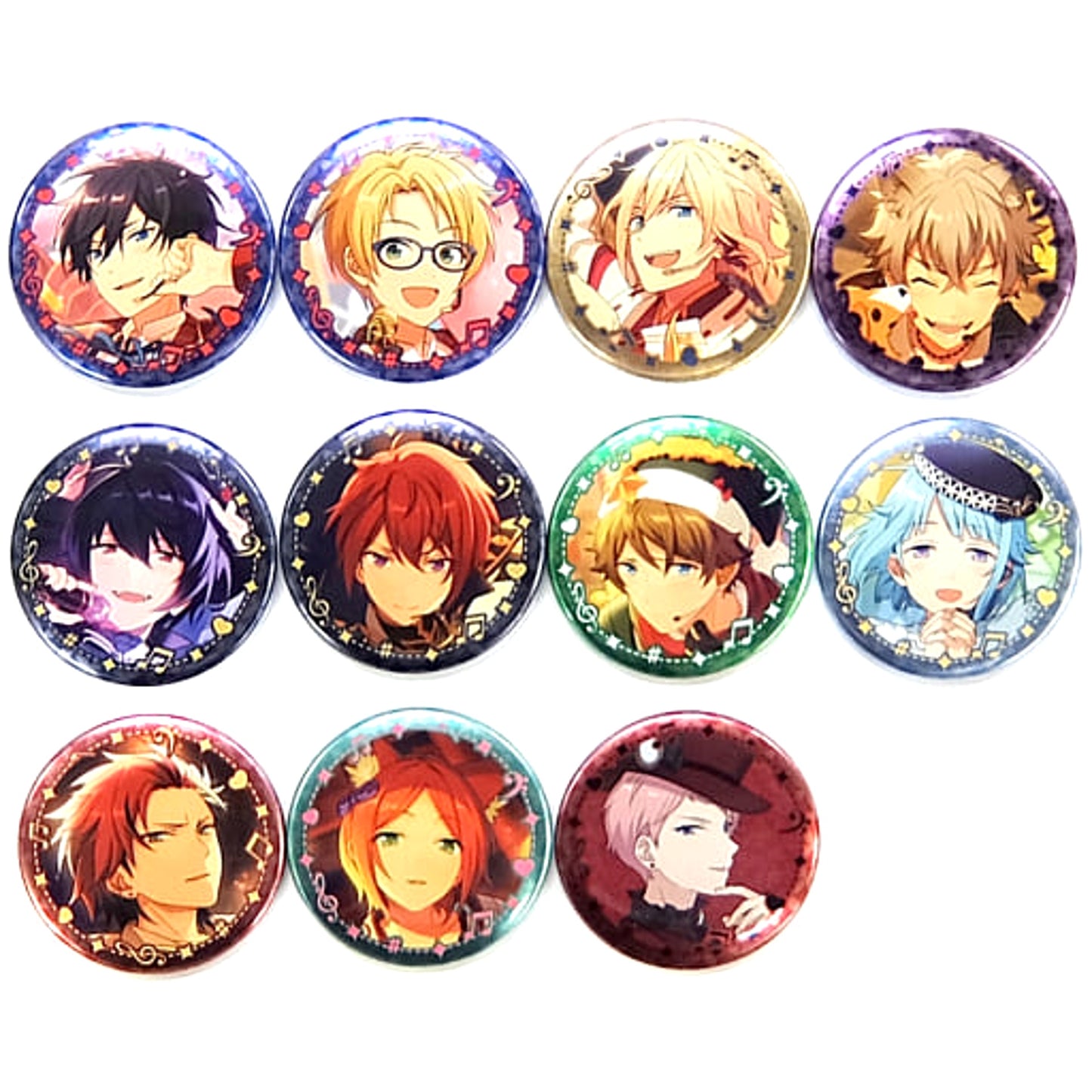Koga Ogami & Others Ensemble Stars! All 11 Types Set Chara Badge Collection Idol Special Days Ver.B [USED]