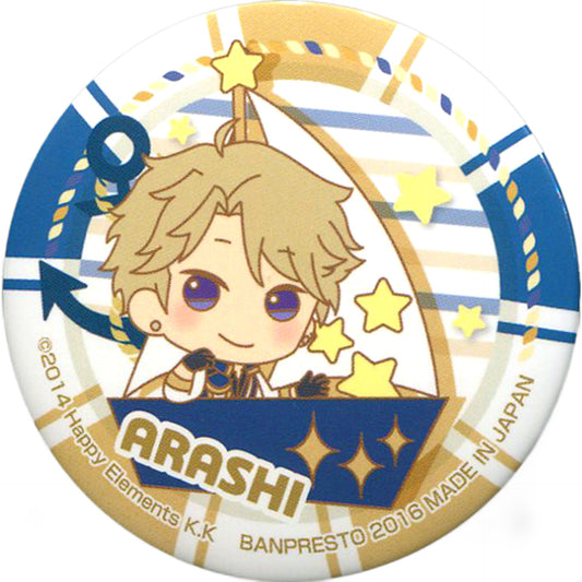 Arashi Narukami Ichiban Cafe X Ensemble Stars! Enjoy Summer! Can Badge Kuji Prize B Can Badge [USED]