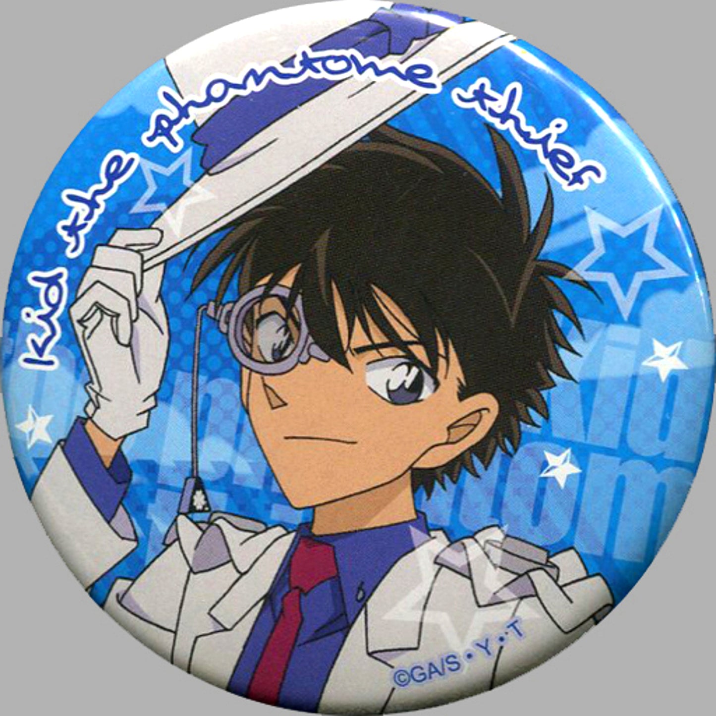 Kaito Kid Detective Conan 2 Star Button [USED]