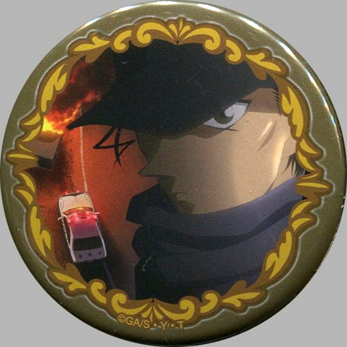 Shuichi Akai Detective Conan 5 Police Car Button [USED]
