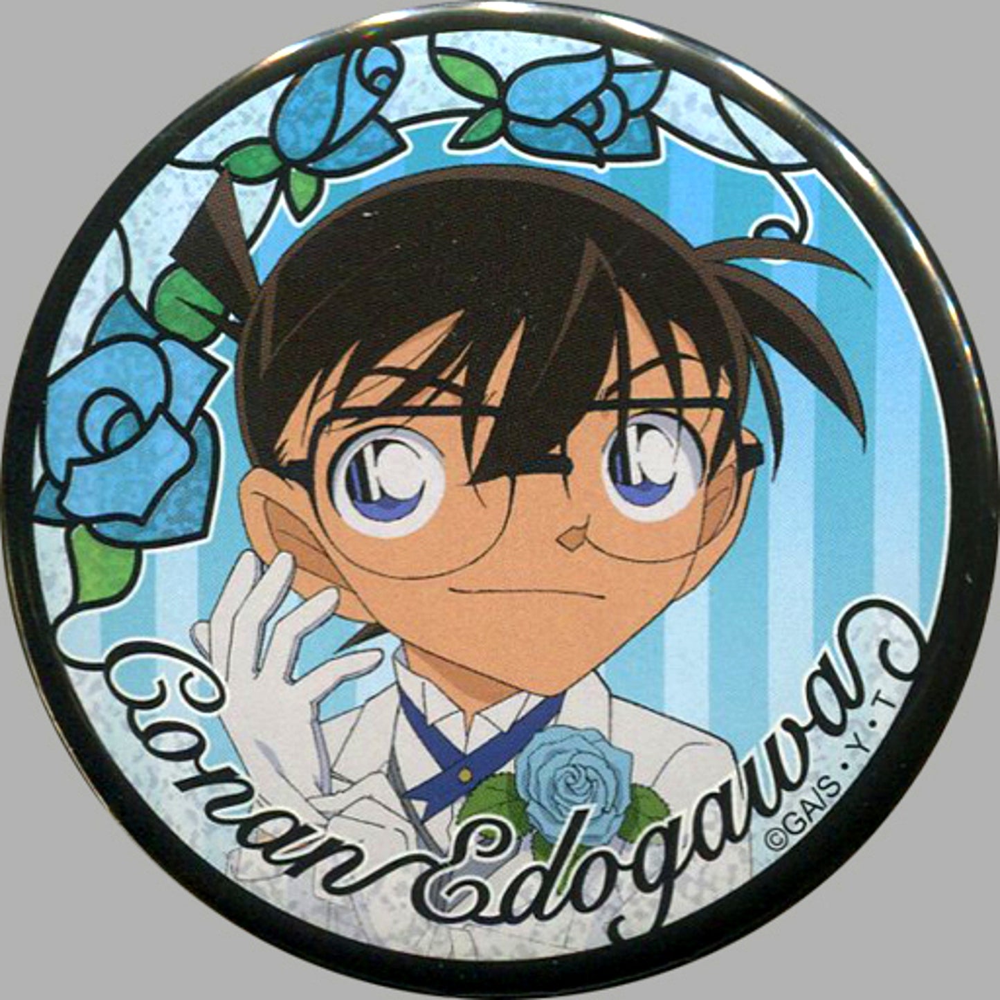 Conan Edogawa Detective Conan 12 Rose Button [USED]
