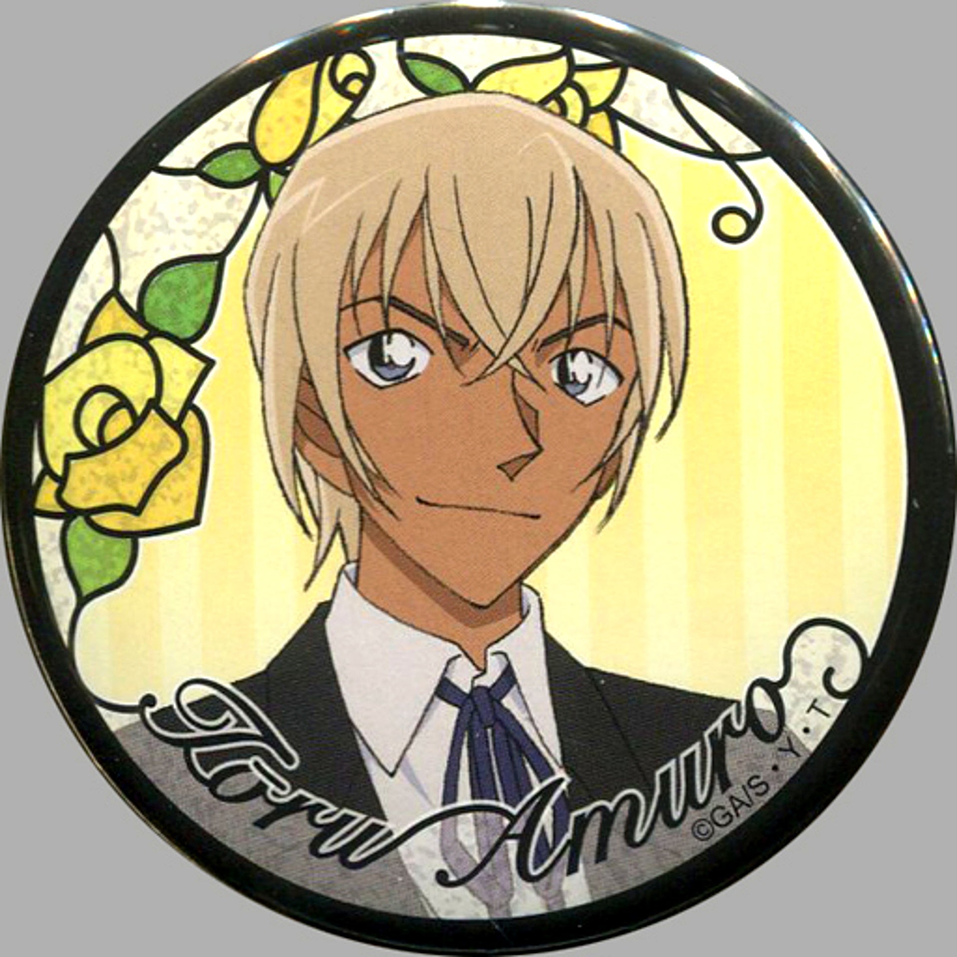 Toru Amuro 15 Rose Detective Conan Button [USED]