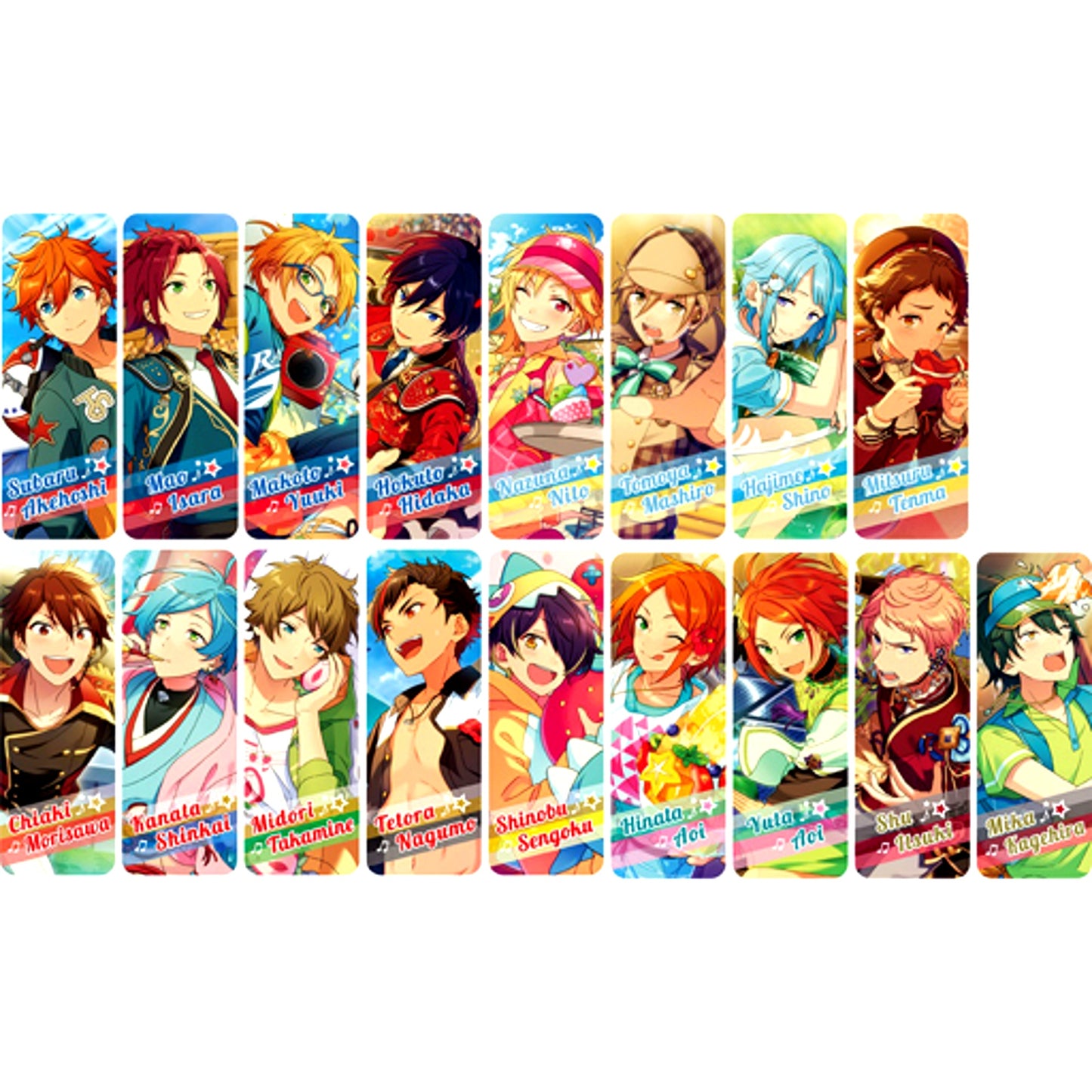 Set of 17 Ensemble Stars! Long Badge Collection 5 [USED]