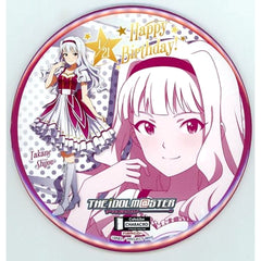 THE IDOLM@STER Takane Shijou Stand Can Badge Cafe & Bar Characro Takane Shijo Birthday Festival 2016 Limited Buttons [USED]