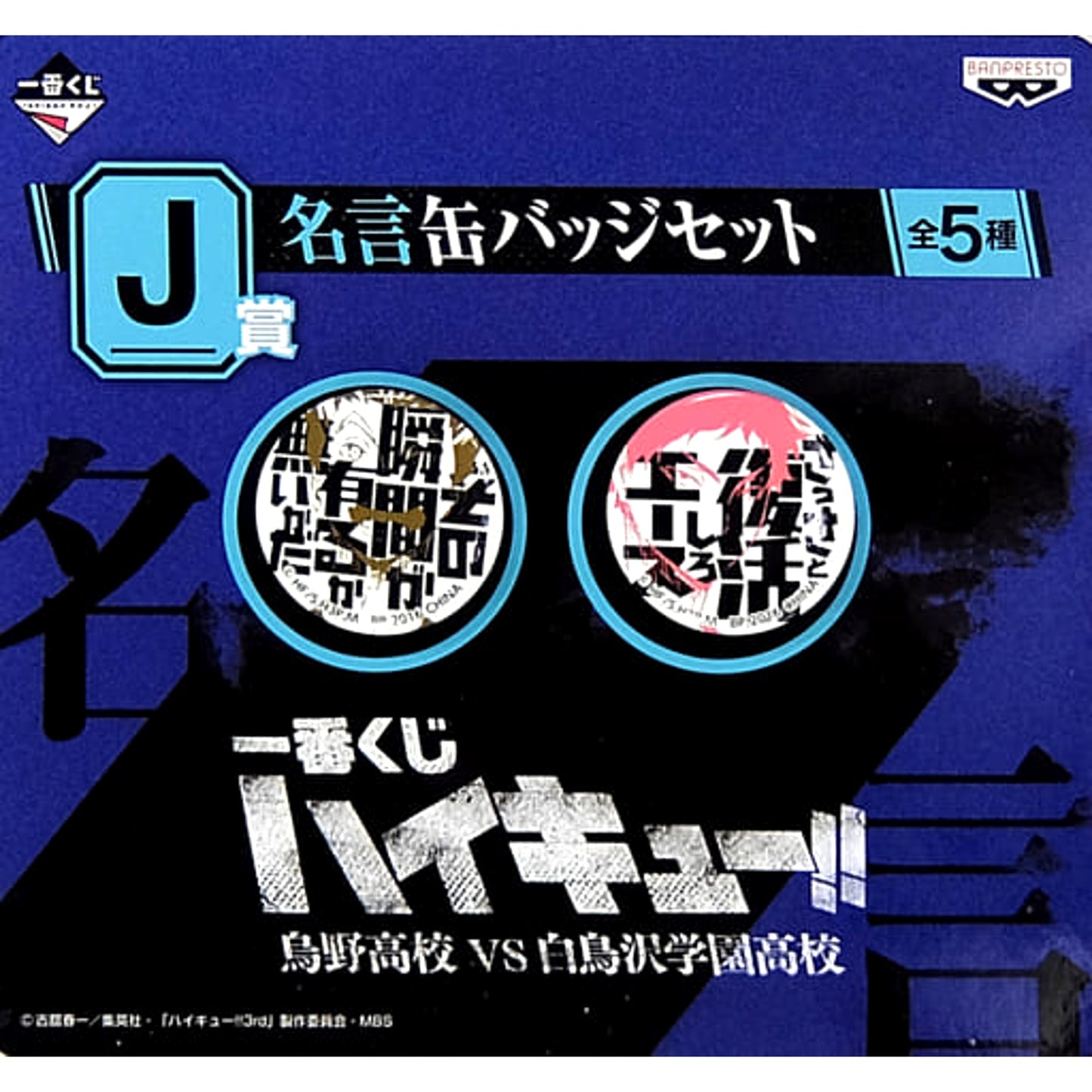 It Comes Down to Whether That Moment Exists. Hurry Up and Revive, Ace!! Haikyu!! Season 3 Ichiban Kuji Quote Badge Set Prize J [USED]