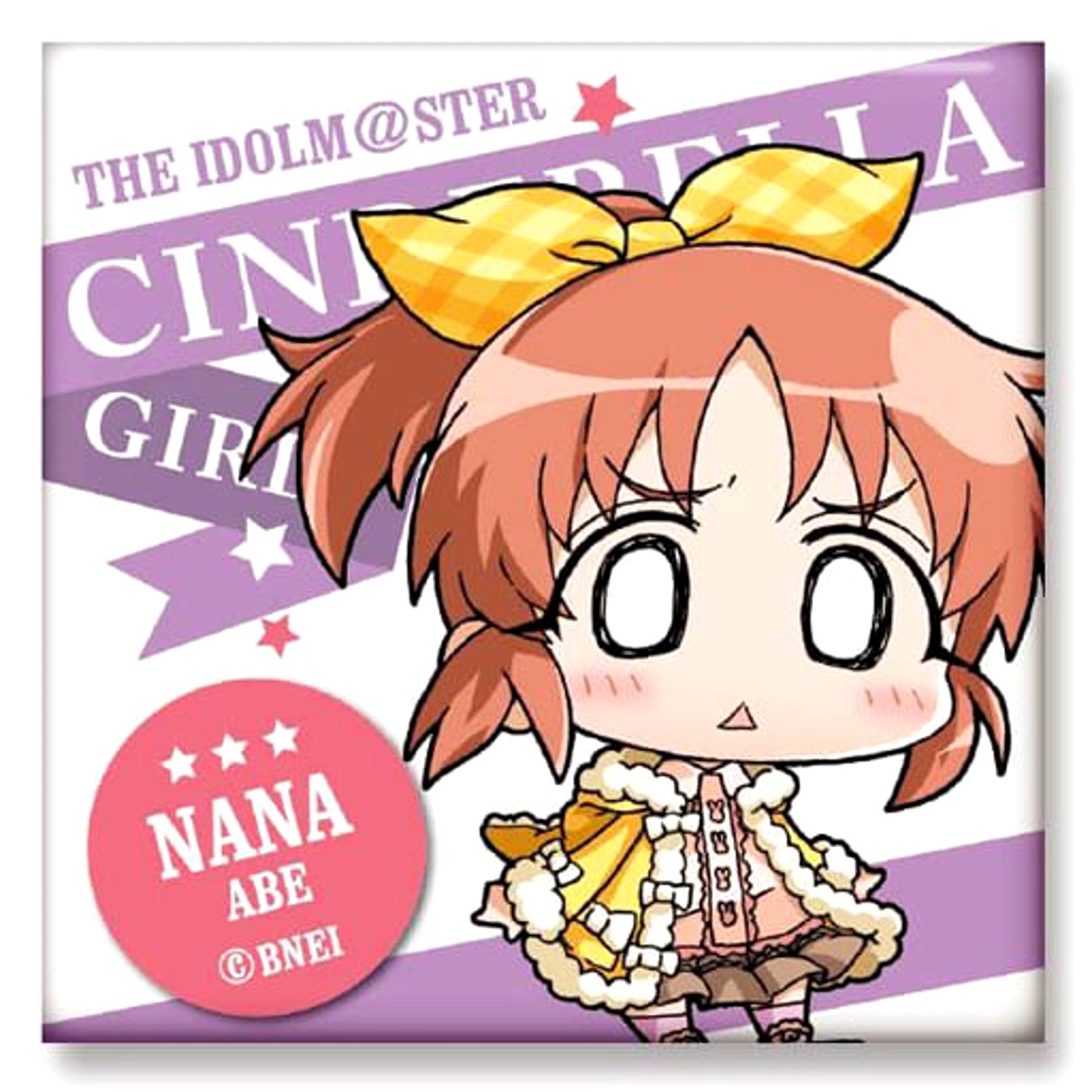 THE IDOLM@STER Cinderella Girls Nana Abe Minicchu Trading Square Can Badge Collection A Buttons [USED]