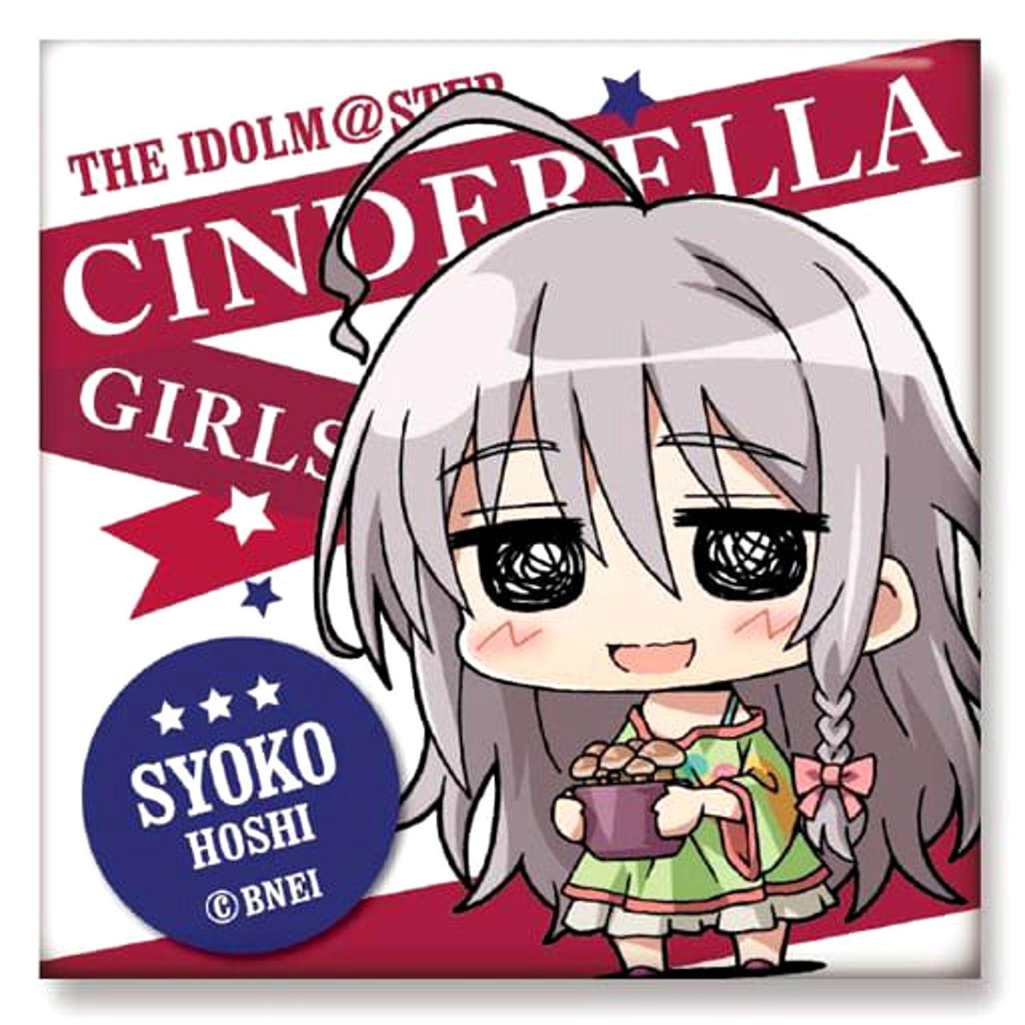 THE IDOLM@STER Cinderella Girls Shouko Hoshi Minicchu Trading Square Can Badge Collection A Buttons [USED]