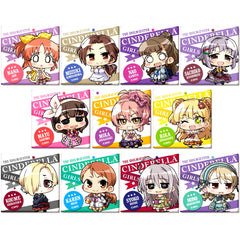 Set of 11 Idolmaster Cinderella Girls Minicchu Trading Square Button Collection A [USED]