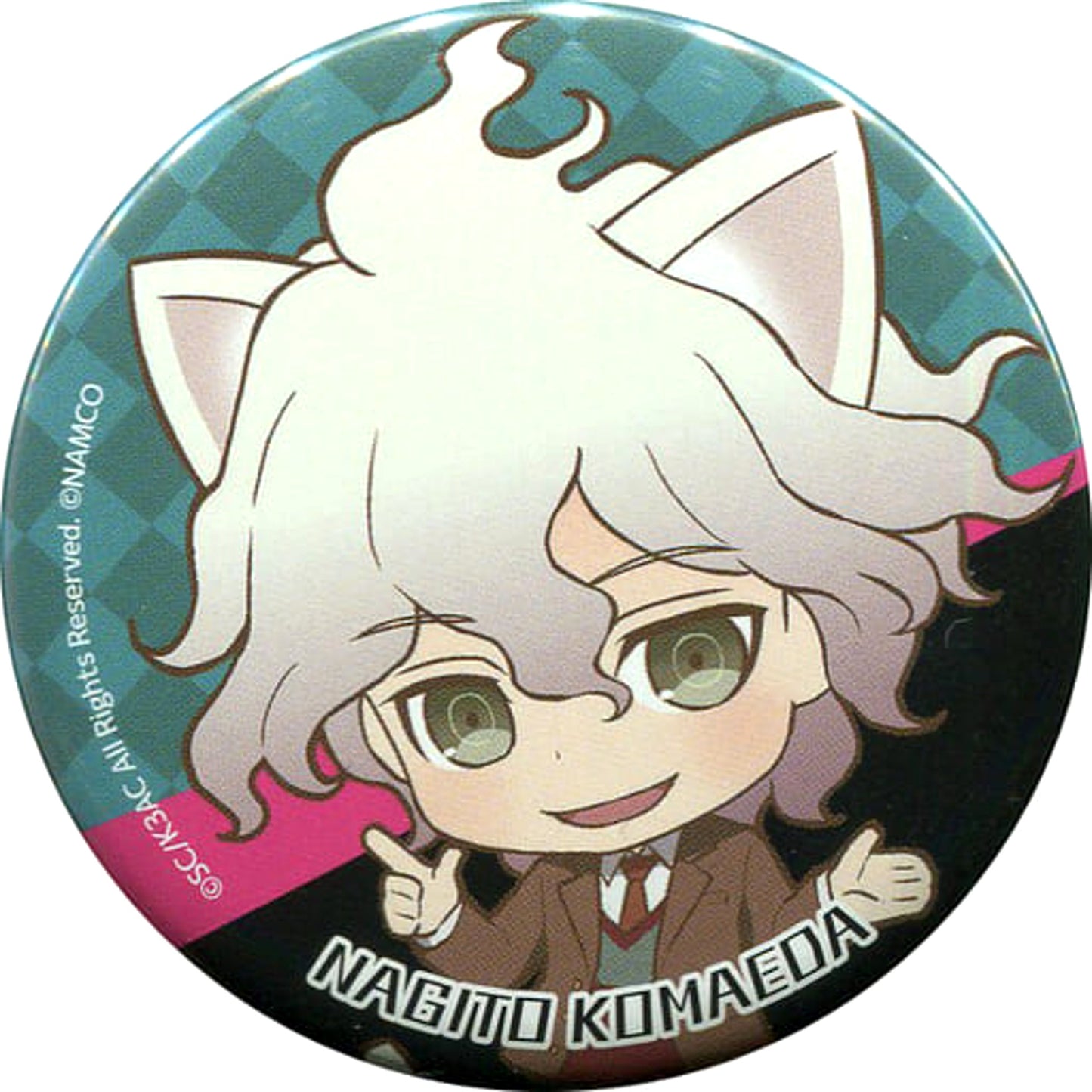 Danganronpa Nagito Komaeda Can Badge Collection Namja Town 2016-17 Limited Buttons [USED]
