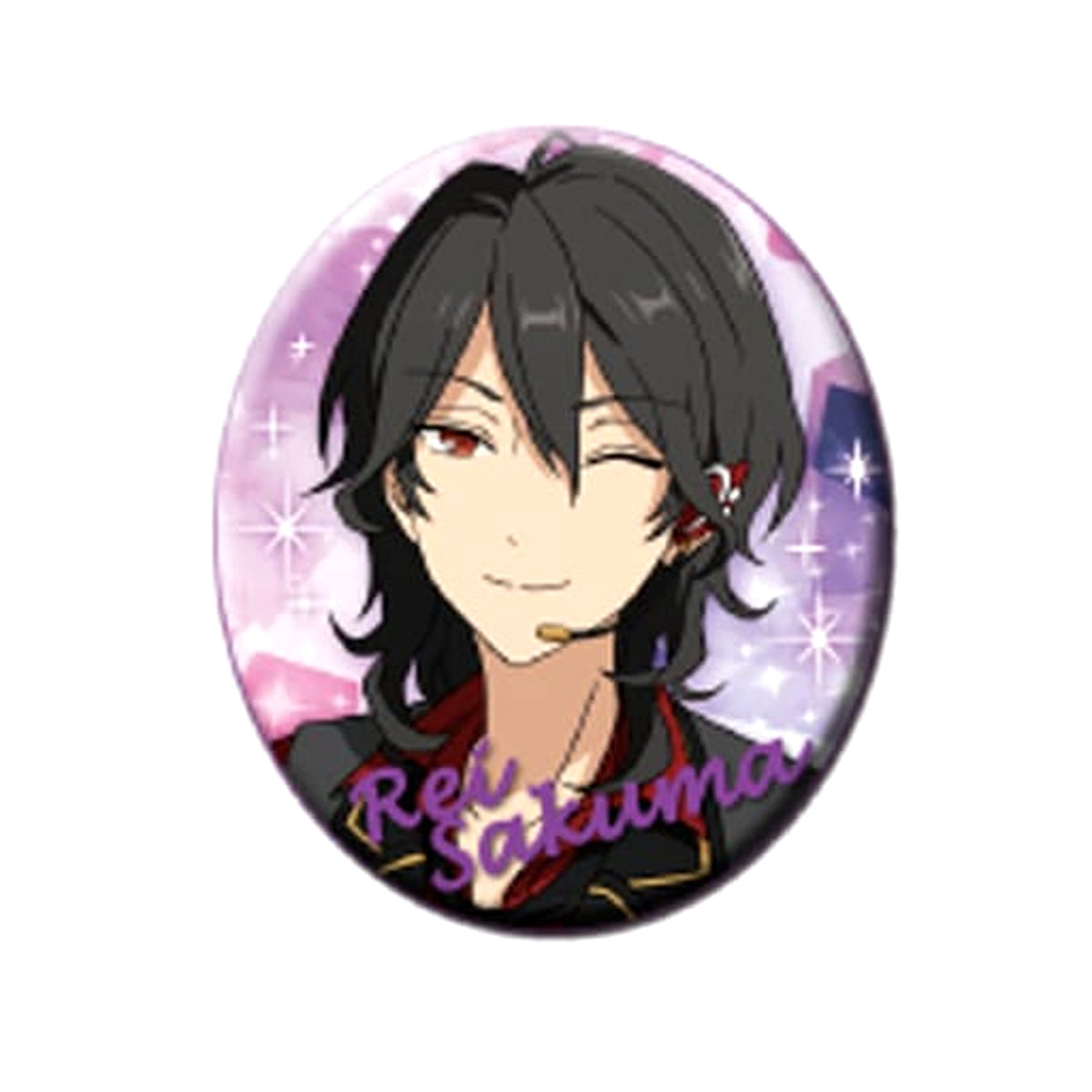 Ensemble Stars! Rei Sakuma Gem Cut Badge 1 Buttons [USED]