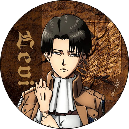 Attack on Titan Season 2 Levi Ackerman Can Badge Buttons [USED]