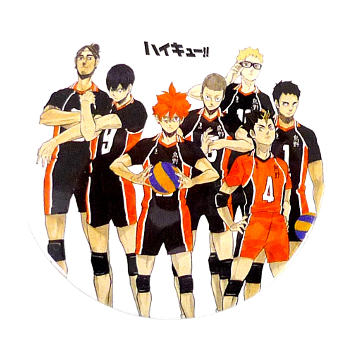 Haikyu!! Karasuno High School White Collection Can Badge Part 3 Jump Festa 2017 Limited Buttons [USED]
