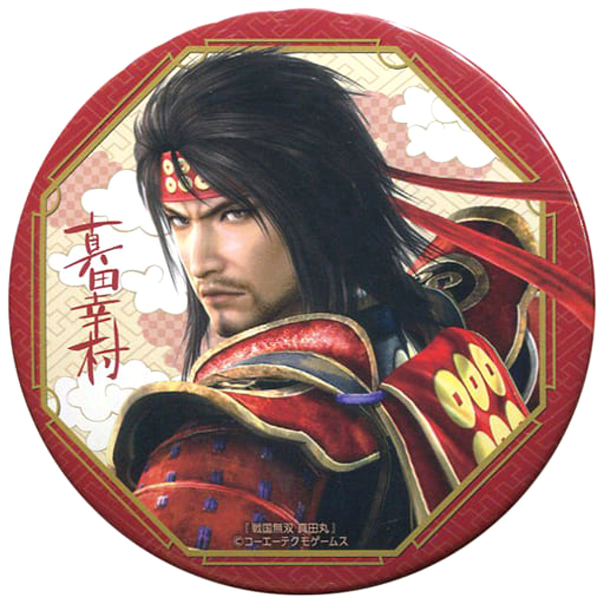 Samurai Warriors: Spirit of Sanada Yukimura Sanada Prime Age Trading Can Badge C91 Limited Buttons [USED]
