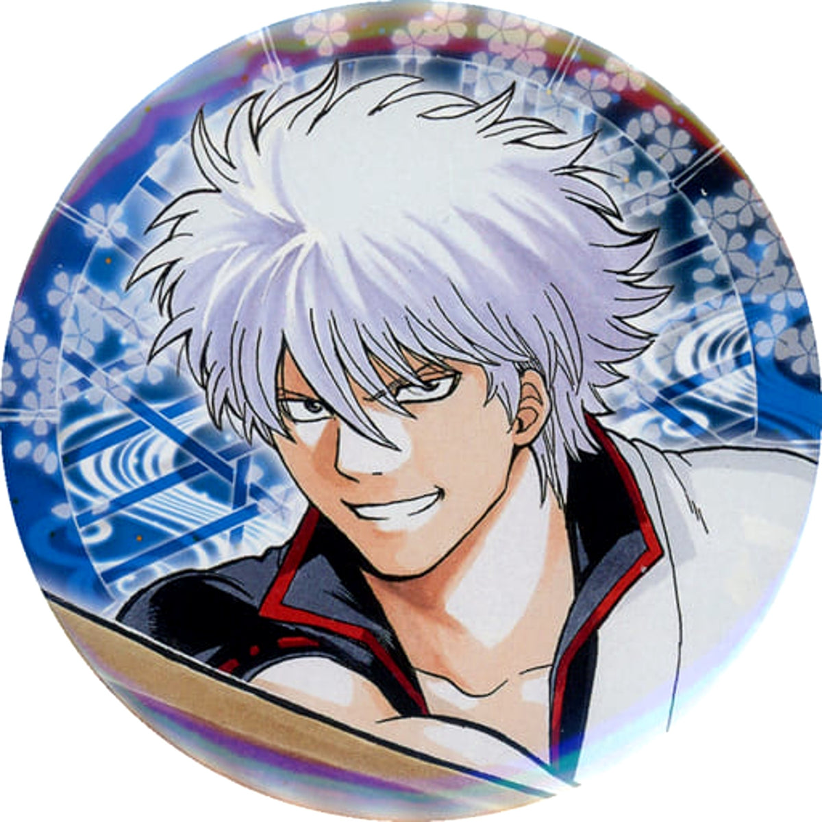 Gintama Gintoki Sakata Collection Can Badge Great Gintama Exhibition: Tsuke ga Mawaru mae ni Ketsu o Fuke Limited Buttons [USED]