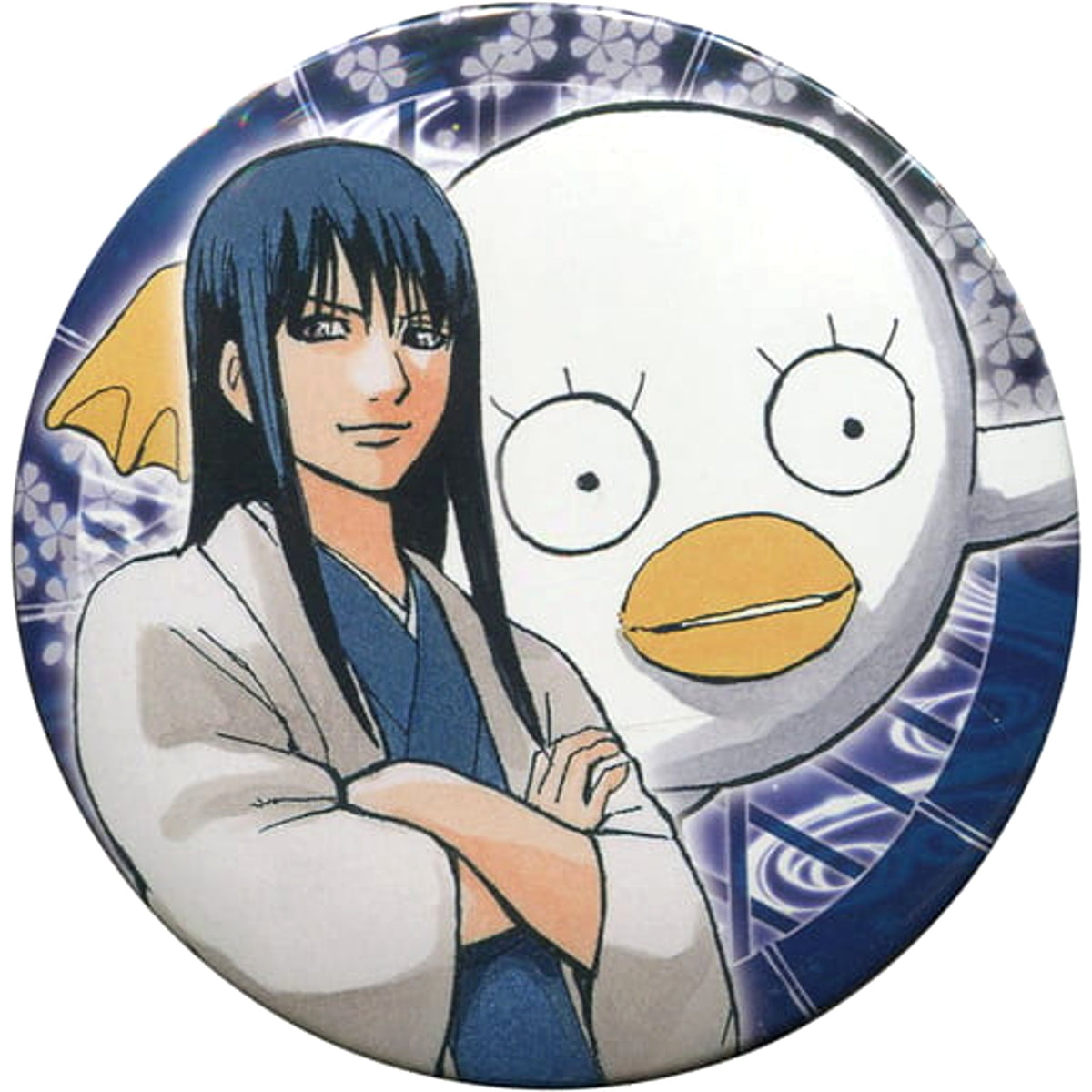 Gintama Kotarou Katsura Elizabeth Collection Can Badge Great Gintama Exhibition: Tsuke ga Mawaru mae ni Ketsu o Fuke Limited Buttons [USED]