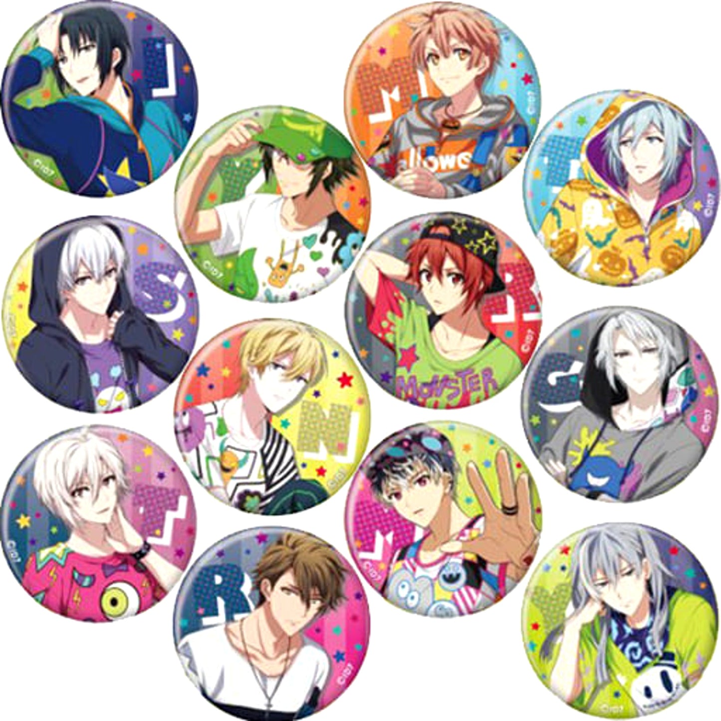 Iori Izumi & Others IDOLiSH7 All 12 Types Set Trading SR Button Monster Parade [USED]