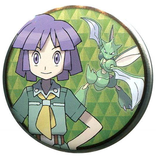 Bugsy & Scyther 6 Pokemon Johto Edition Pokemon Center Limited Button Collection [USED]