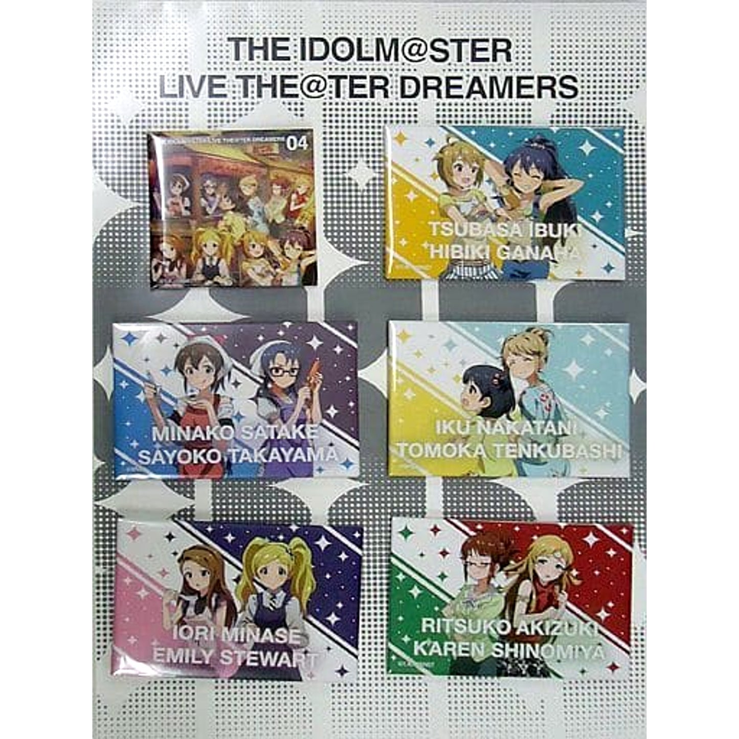 Hibiki Ganaha & Others THE IDOLM@STER Set of 6 Limited Button Collection Live The@ter Dreamers 04 Release Commemorative Event Limited [USED]