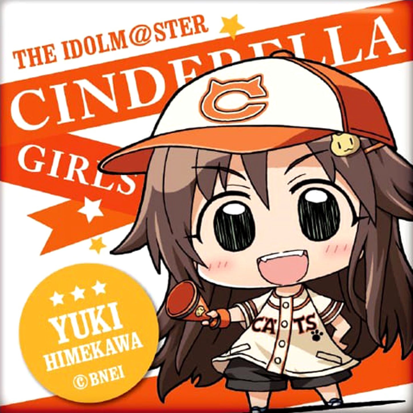 THE IDOLM@STER Cinderella Girls Himekawa Yuki Minicchu Trading Square Can Badge Collection C Buttons [USED]