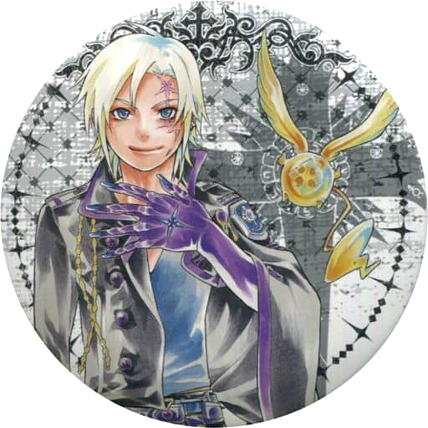 Allen Walker Background Gray D.Gray-man Collection Button [USED]