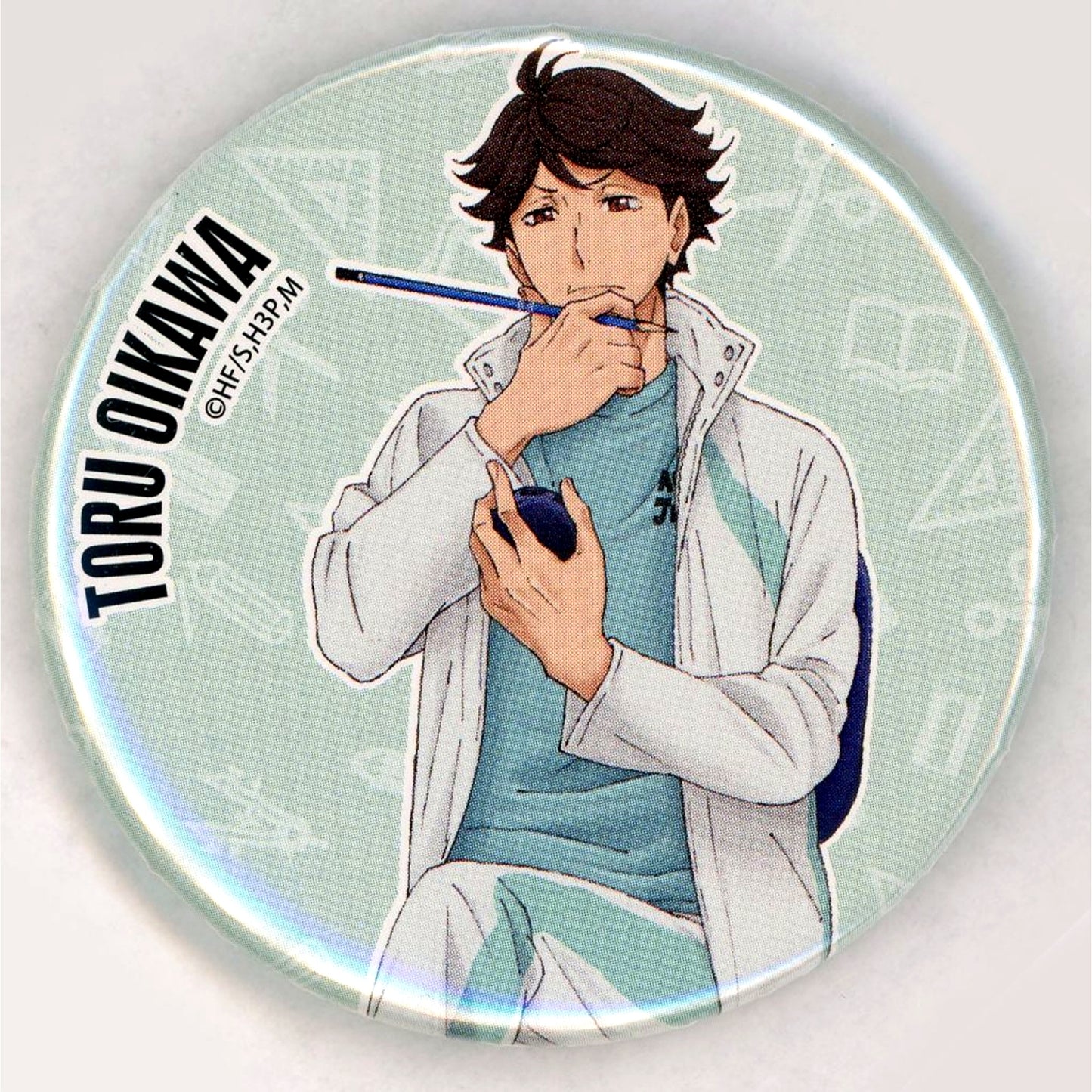 5. Toru Oikawa Haikyu!! Anime Original Art Exhibition Final Set Button Collection [USED]