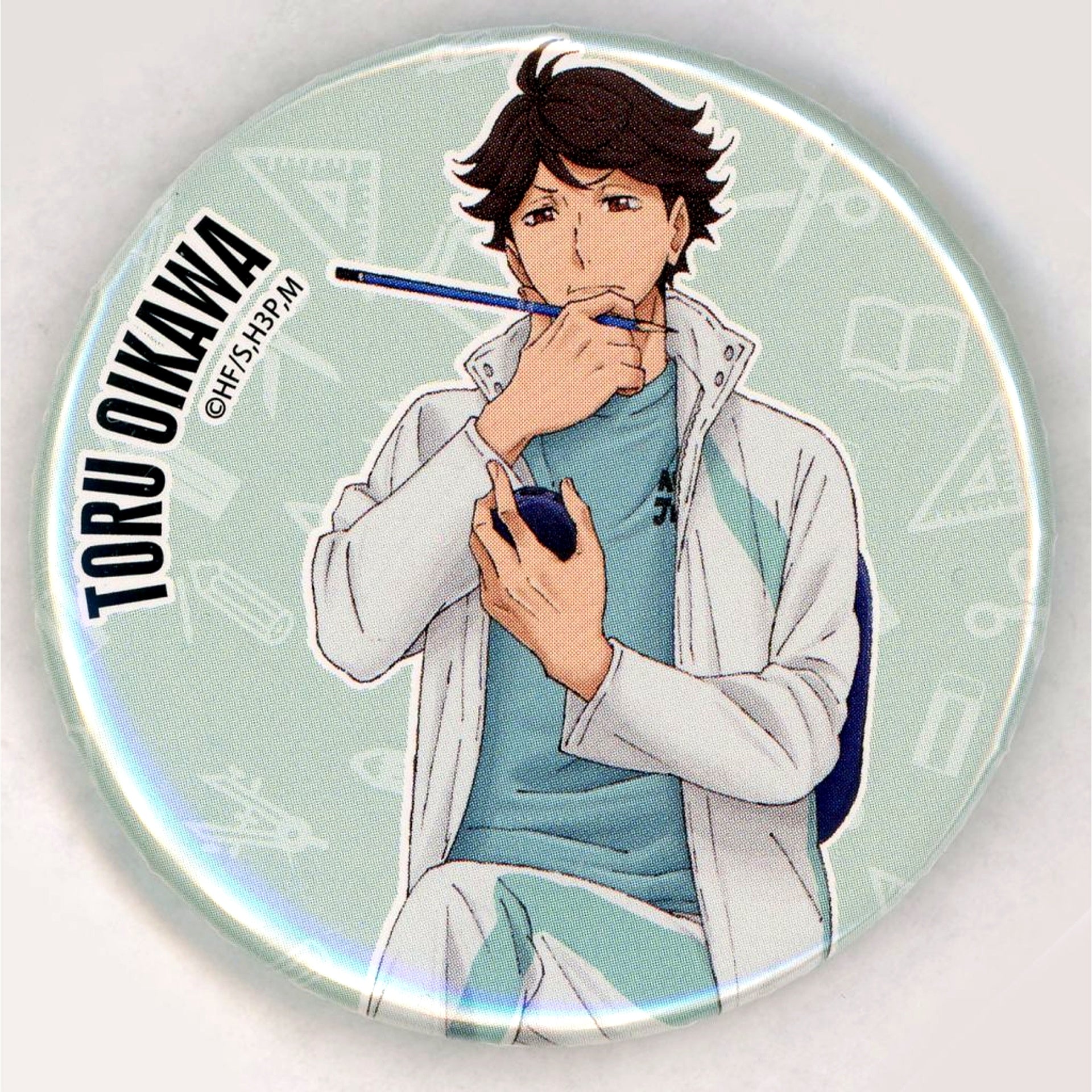 5. Toru Oikawa Haikyu!! Anime Original Art Exhibition Final Set Button Collection [USED]