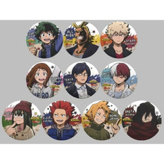 My Hero Academia Izuku Midoriya & Others Can Badge Collection J-World Tokyo Limited All 10 Types Set Buttons [USED]