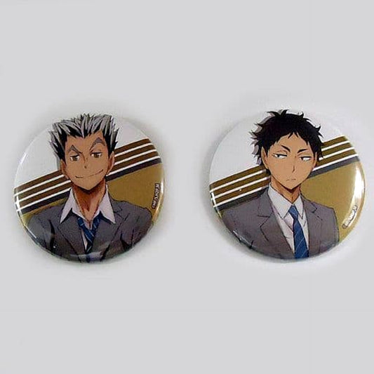 Haikyu!! Bokuto Akaashi C Can Badge Anime Original Art Exhibition in Tokyo Skytree Town Limited Set of 2 Buttons [USED]