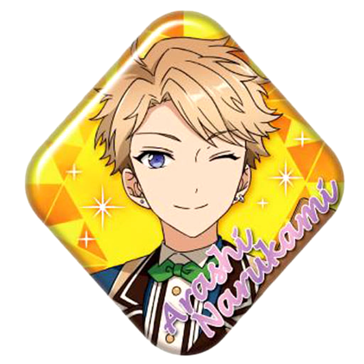 Ensemble Stars! Arashi Narukami Gem Cut Can Badge 2 Buttons [USED]