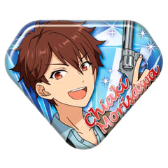 Ensemble Stars! Chiaki Morisawa Gem Cut Can Badge 2 Buttons [USED]