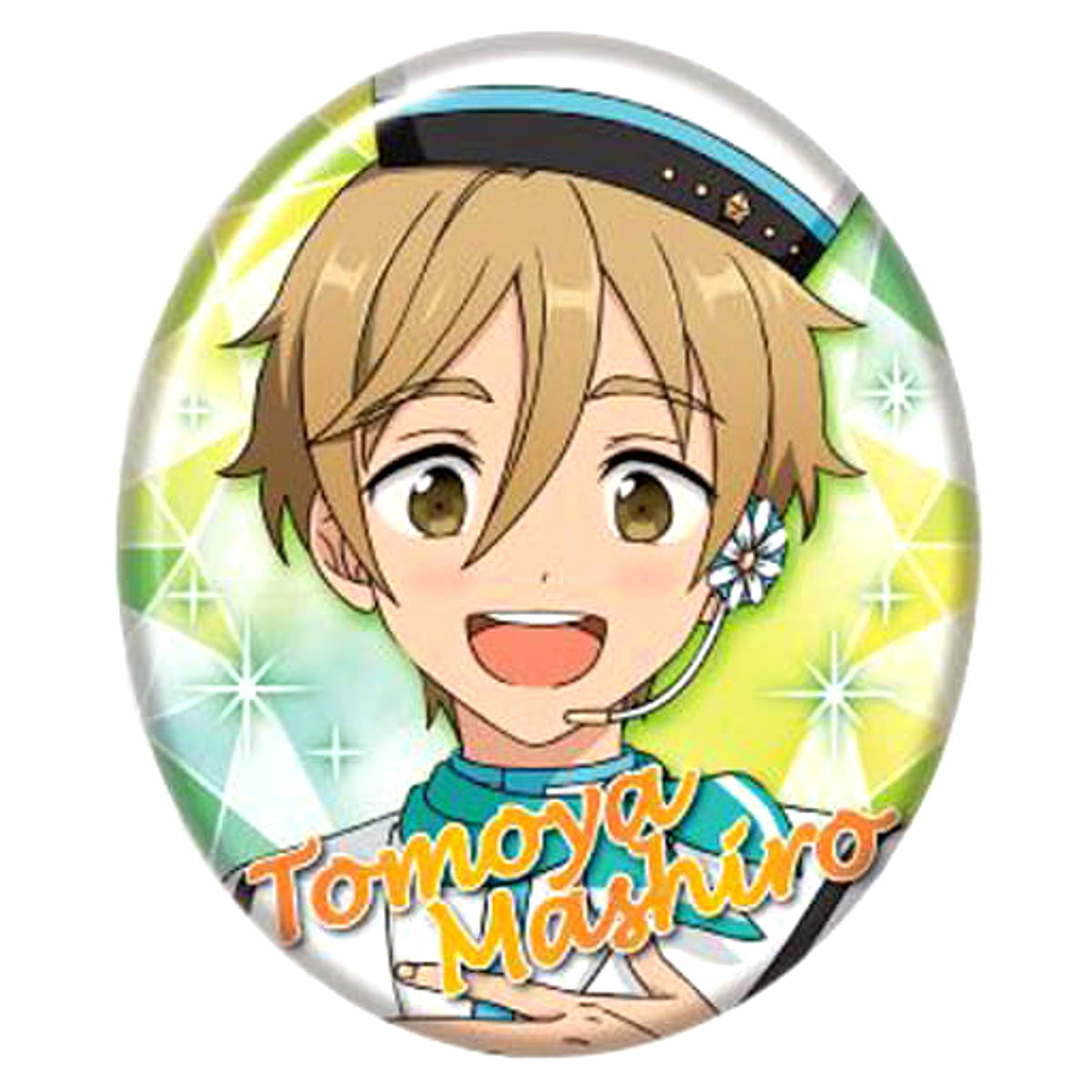 Ensemble Stars! Tomoya Mashiro Gem Cut Can Badge 2 Buttons [USED]