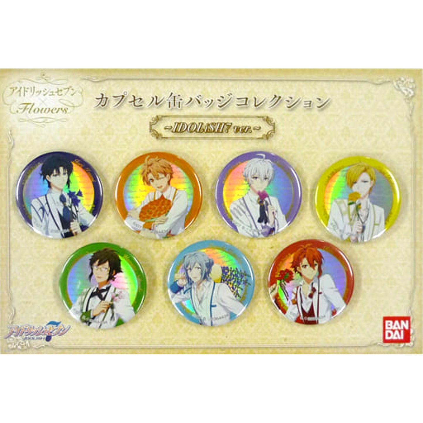 IDOLiSH7 Iori Izumi & Others IDOLiSH7 Ver. Capsule Can Badge Collection Premium Bandai Limited 7 Types Set Buttons [USED]