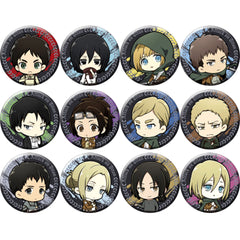 Attack on Titan Ellen Yeager & Others Character Badge Collection All 12 Types Set Buttons [USED]