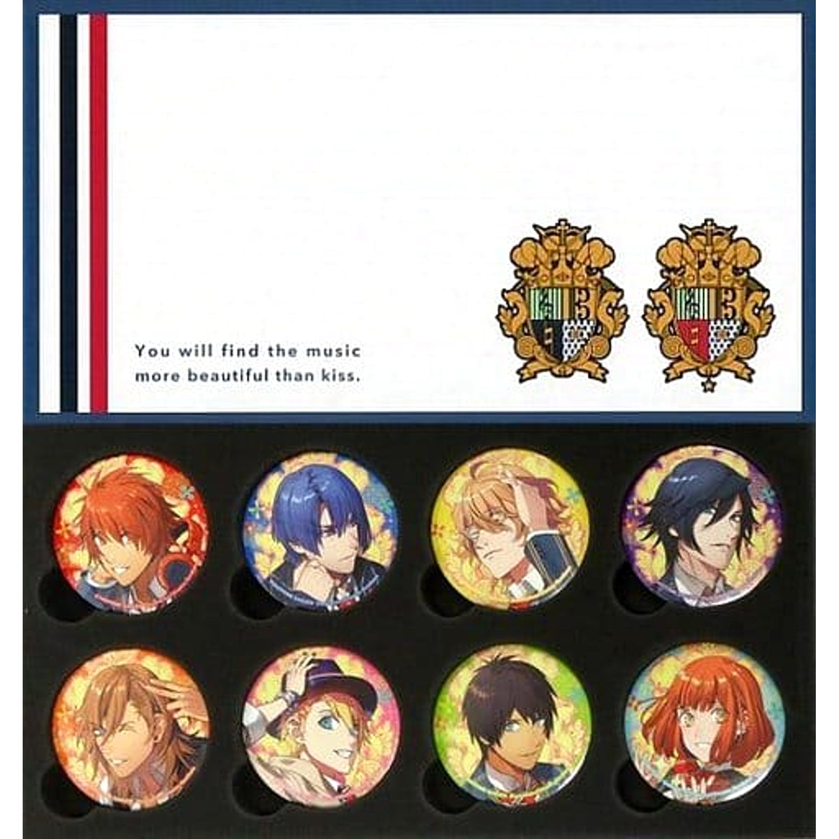 Uta no Prince Sama: Repeat LOVE STARISH Haruka Nanami Can Badge with Original Binder PS Vita Software Premium Princess Box Bundled Bonus Set of 8 Buttons [USED]