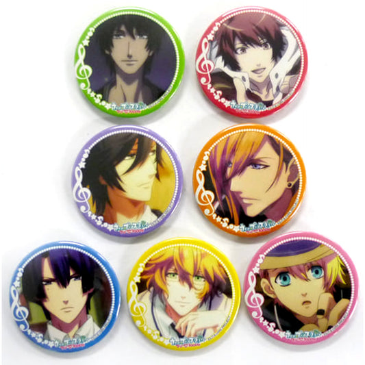 Uta no Prince Sama: Maji Love 1000% STARISH Can Badge Maji Love Set Bundled Bonus Set of 7 Buttons [USED]