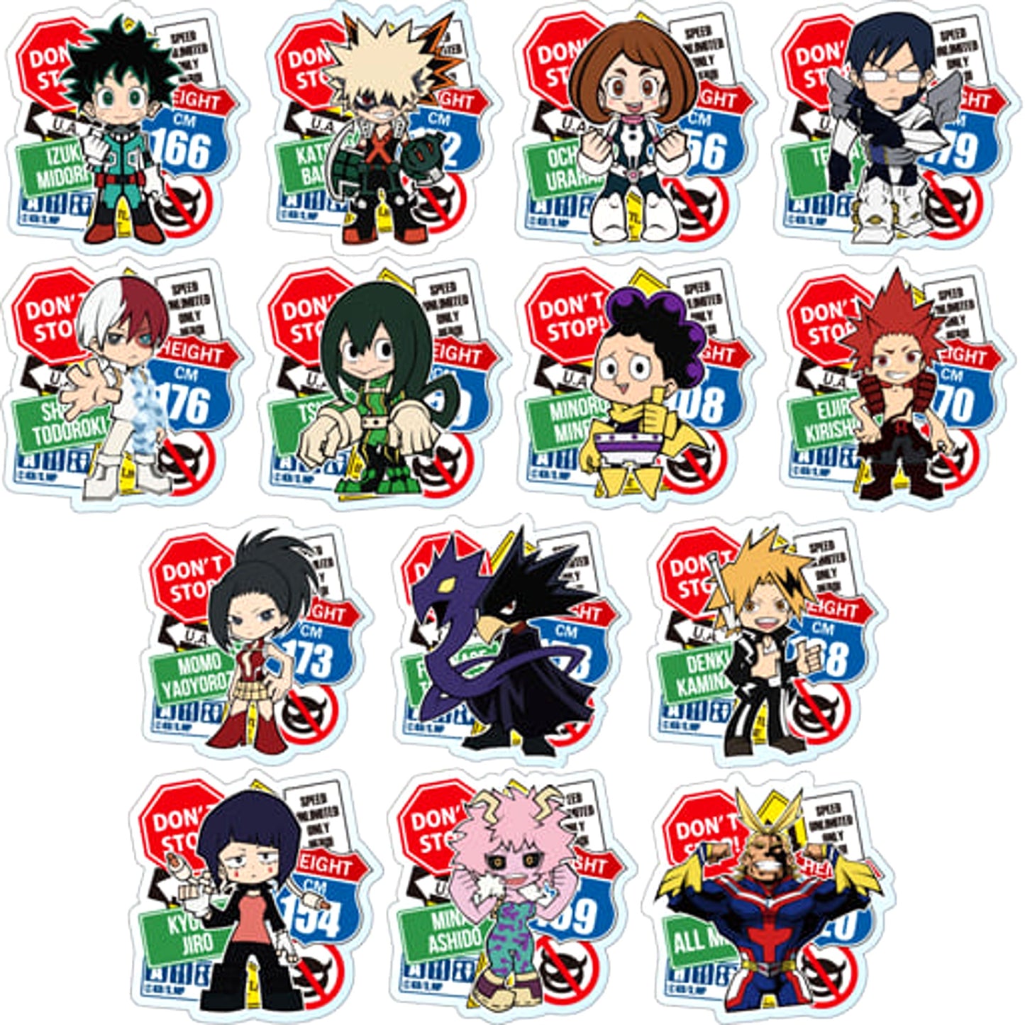 My Hero Academia Izuku Midoriya Acrylic Badge All 14 Types Set Buttons [USED]
