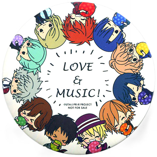 Shining All Stars BIG Can Badge Uta no Prince Sama Maji LOVE Revolutions Dekokira Badge Collection Relax Time Ver. Box Purchase Privilege Can Badge [USED]