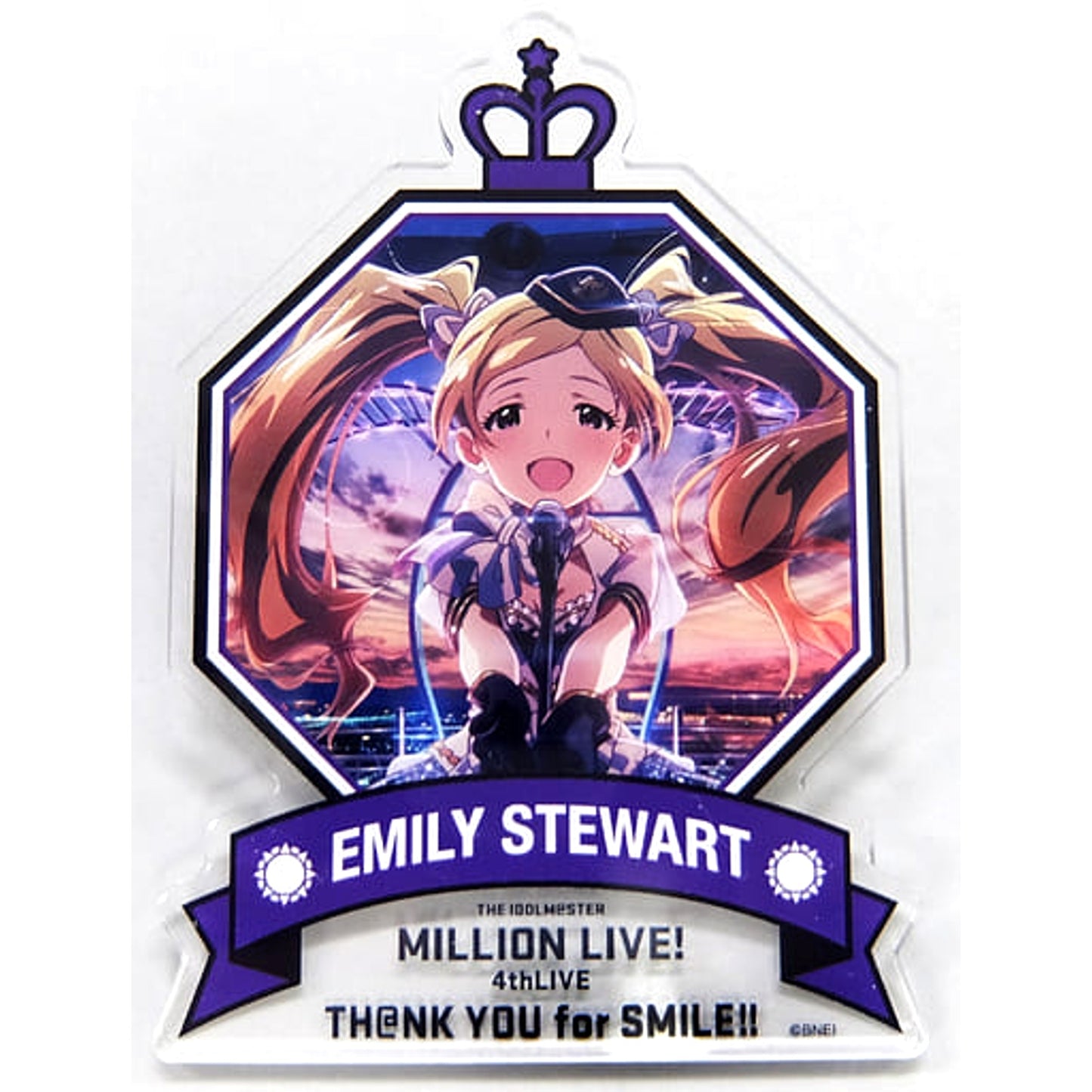 Emily 4 THE IDOLM@STER Million Live! Stuart Official Produce Badge 4th Live Th@Nk You for Smile!! [USED]