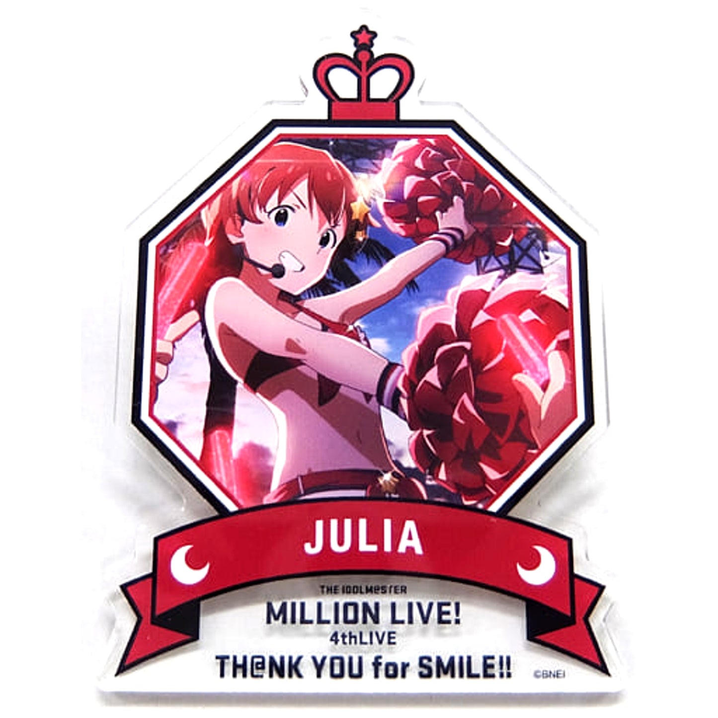 Julia THE IDOLM@STER Million Live! Official Produce Badge 4th Live Th@nk You For Smile!! Limited [USED]